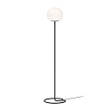 Lampada da terra DRO FLOOR 3.0 - 165CM con interruttore, con dimmer a cavo E27 IP20, opale bianco, nero opaco dimmerabile