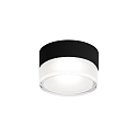 Luminaire de plafond BLAS 1.0 rond, version pour montage en surface IP65, mat, noir profond gradable