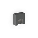 LED Outdoor Wandleuchte RETO WALL SURFACE OUTDOOR 0.8, eckig, 3,3W, 3000K, 105lm, IP65, anthrazitgrau