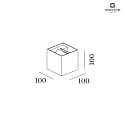 Wever & Ducré LED Outdoor Wall luminaire BOX 2.0, IP65, Up&Down, 6W 2700K 2x200lm, dimmable, black
