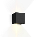 LED Auenwandleuchte BOX 2.0, IP65, Up&Down, 6W 3000K 2x200lm, Winkel verstellbar, dimmbar, schwarz