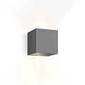 LED Auenwandleuchte BOX 2.0, IP65, Up&Down, 6W 2700K 2x200lm, Winkel verstellbar, dimmbar, dunkelgrau