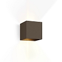 LED Auenwandleuchte BOX 2.0, IP65, Up&Down, 6W 2700K 2x200lm, Winkel verstellbar, dimmbar, bronze