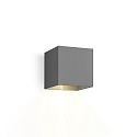 LED Auenwandleuchte BOX 1.0, IP65, Up or Down, 6W 2700K 400lm, Winkel verstellbar, dimmbar, dunkelgrau