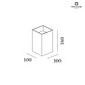 Wever & Ducré LED Outdoor Wall luminaire BOX 4.0, IP65, Up&Down, 6W 2700K 2x200lm, dimmable, white