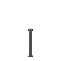 outdoor luminaire GATE 2.0 2 flames, round, without socket IP65, anthracite dimmable
