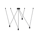 Accessory for WIRO - suspension set DECENTER 4.0 for 4 shades, 260cm, 4x E27, with multi canopy