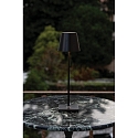 Zafferano Lampe de table à accu POLDINA TAVOLO PRO IP65, noir gradable Zafferano Lampe de table à accu POLDINA TAVOLO PRO IP65, noir gradable