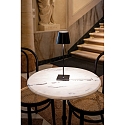 Zafferano Lampe de table à accu POLDINA TAVOLO PRO IP65, noir gradable Zafferano Lampe de table à accu POLDINA TAVOLO PRO IP65, noir gradable