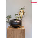 Zafferano battery table lamp POLDINA TAVOLO PRO IP20, black, gold leaf dimmable
