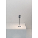 Zafferano Lampe de table  accu POLDINA MICRO IP65, chrome, scintillant gradable