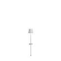 Lampe à pique à accu POLDINA IP54, blanche, laqué gradable