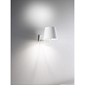 LED Akku-Wandleuchte POLDINA Außenleuchte, 2,2W, 2200K/2700K/3000K, 130-150lm, weiß