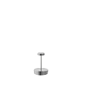 Lampe de table à accu SWAP MINI  IP65, chrome, scintillant gradable