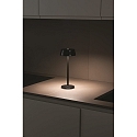 Lampe de table à accu SISTER LIGHT IP65, scintillant, noir perle gradable