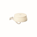 battery wall luminaire SISTER LIGHT IP65, polished aluminium, ivory dimmable