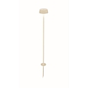 battery spike luminaire SISTER LIGHT IP65, polished aluminium, ivory dimmable