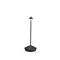 Lampe de table à accu PINA TAVOLO PRO CCT Switch, avec variateur tactile IP54, noir, laqué gradable