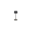 Lampe de table  accu OLIVIA MICRO IP65, gris fonc gradable
