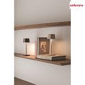 battery table lamp OFELIA MICRO IP65, mat, sand coloured dimmable